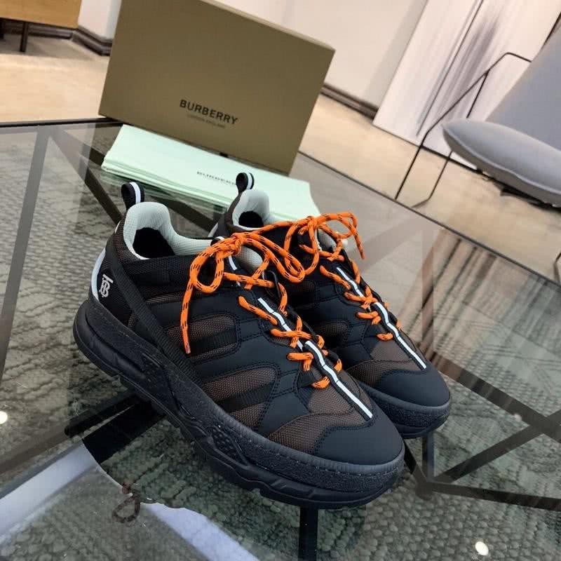 Burberry Sneakers Top Quality Black Coffee Orange White Men 2