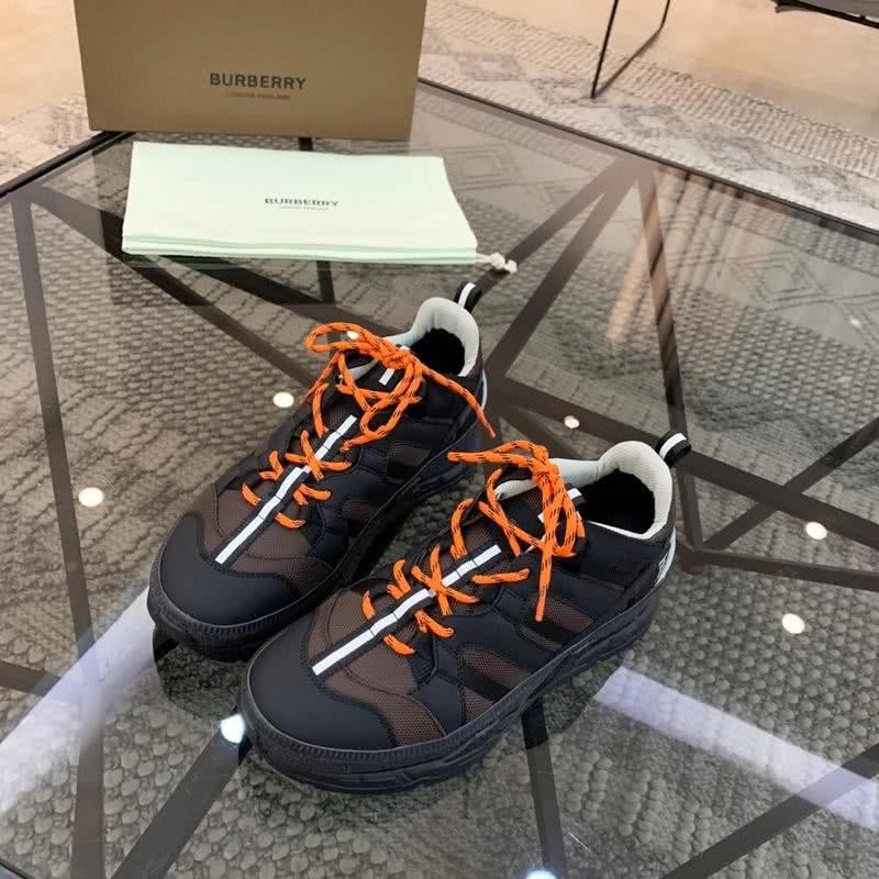 Burberry Sneakers Top Quality Black Coffee Orange White Men 3