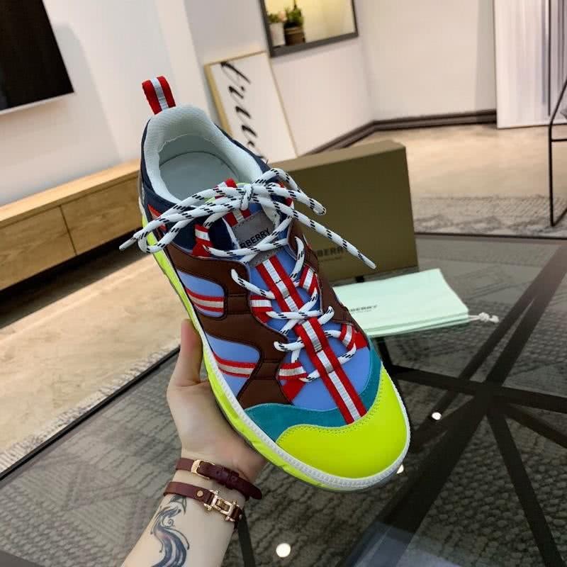 Burberry Sneakers Top Quality Yellow Blue Red Men 5
