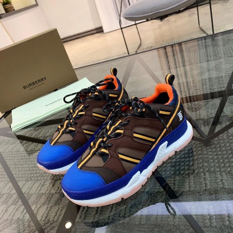 Burberry Fashion Comfortable Sneakers Coffee Blue Men Women 1