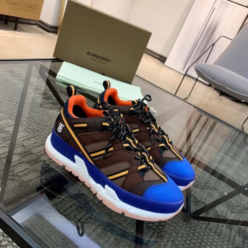 Burberry Fashion Comfortable Sneakers Coffee Blue Men Women 2