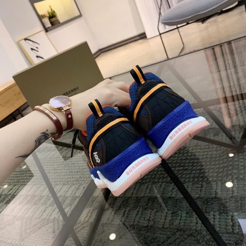 Burberry Fashion Comfortable Sneakers Coffee Blue Men Women 8