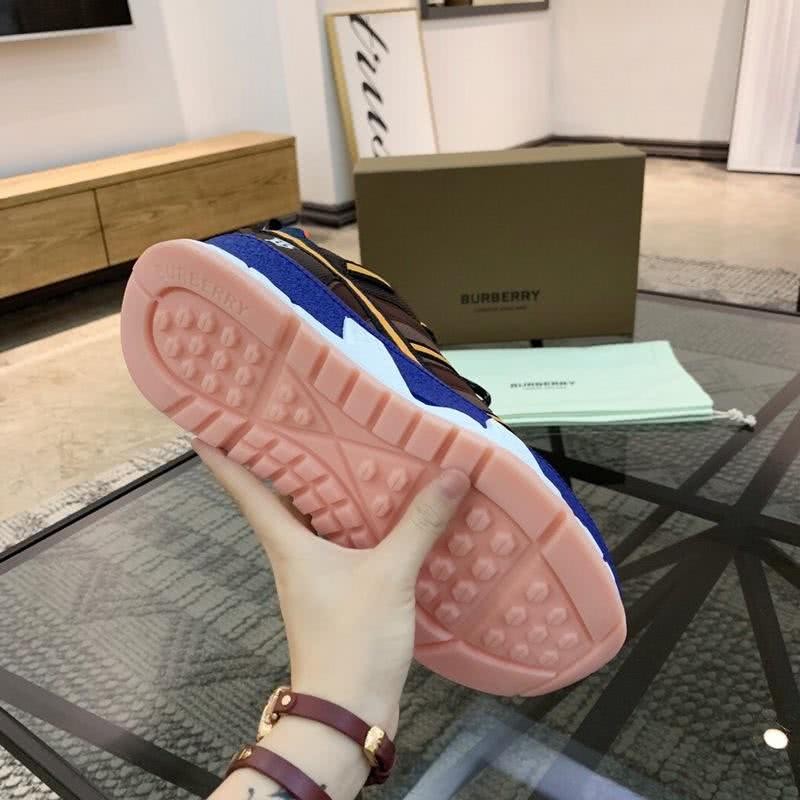 Burberry Fashion Comfortable Sneakers Coffee Blue Men Women 9