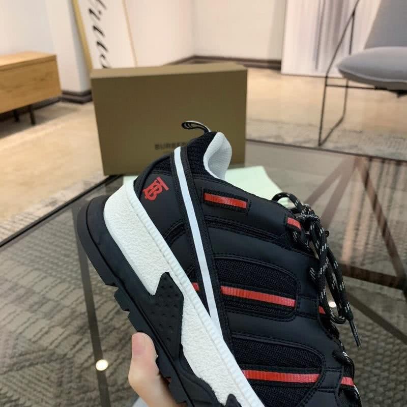Burberry Sneakers Top Quality Black White Men 7
