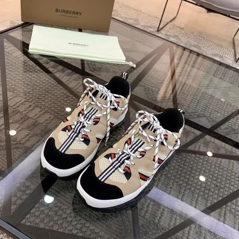 Burberry Sneakers Top Quality Teal Black White Men 3