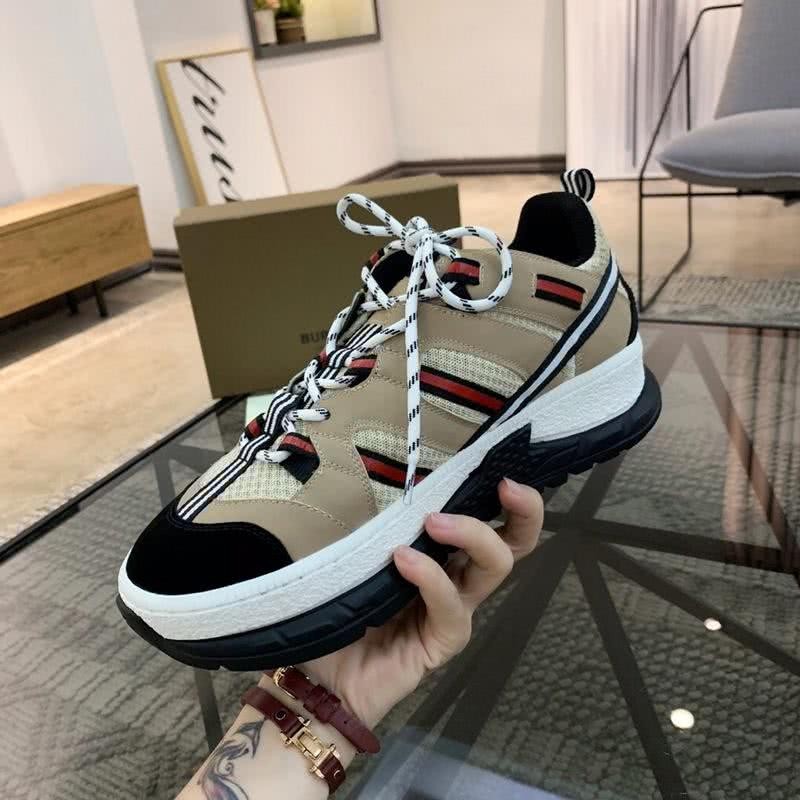 Burberry Sneakers Top Quality Teal Black White Men 4