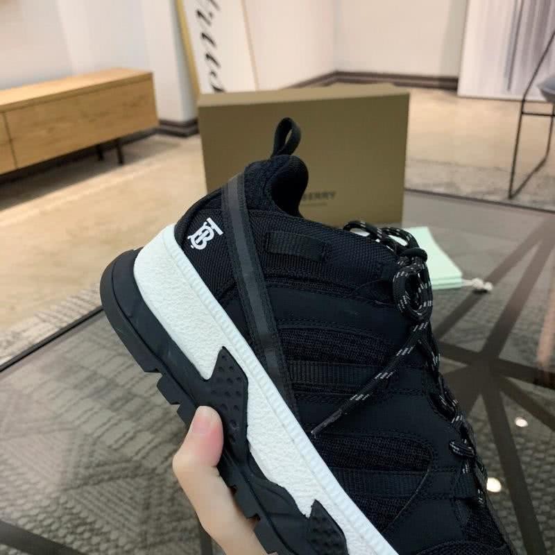 Burberry Sneakers Top Quality Black White Men 7