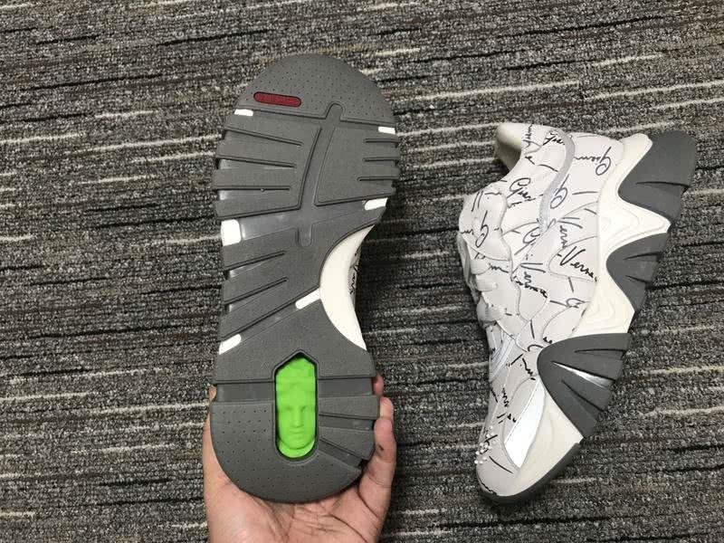 Versace Sneakers High Quality White Grey Men Women 3