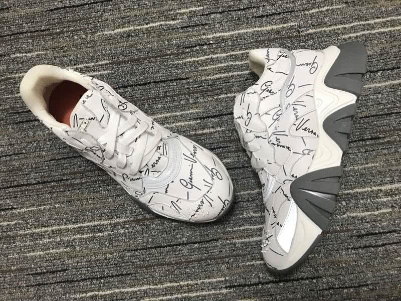 Versace Sneakers High Quality White Grey Men Women 7