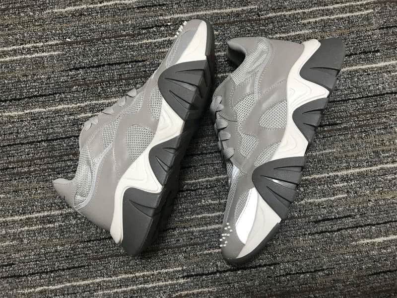 Versace Sneakers High Quality Grey White Brown Men Women 8
