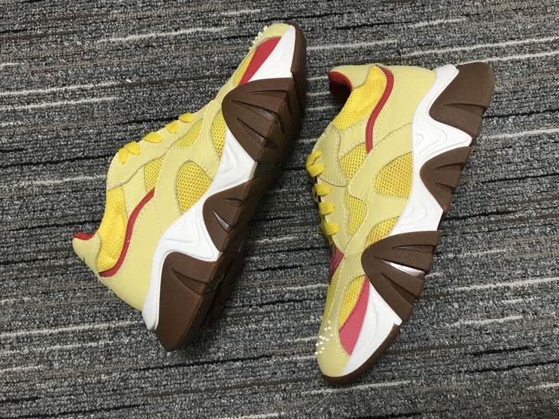 Versace Sneakers High Quality Yellow White Coffee  Men Women 8