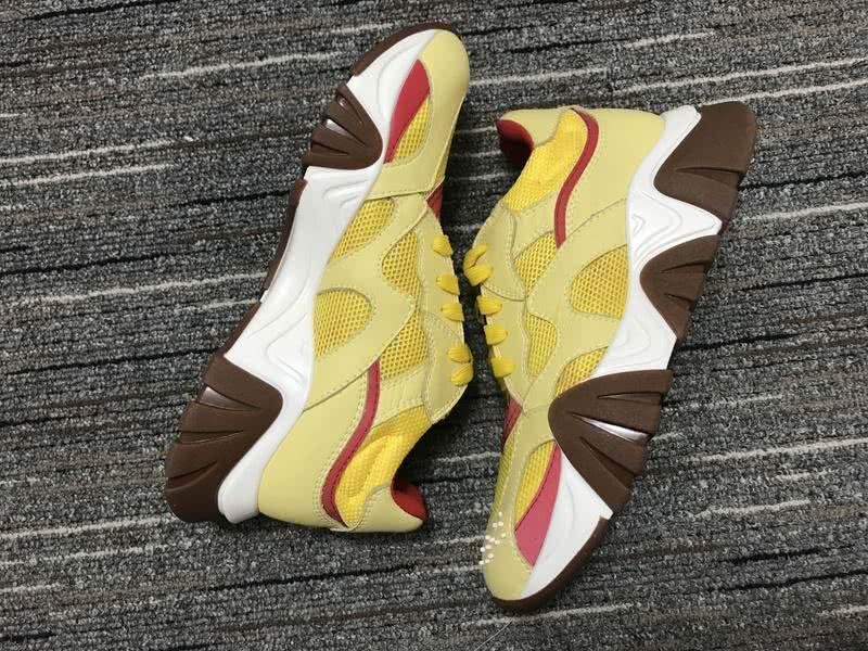 Versace Sneakers High Quality Yellow White Coffee  Men Women 9