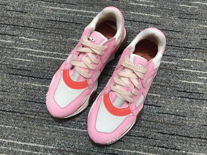 Versace Sneakers High Quality Pink White Coffee Men Women 5