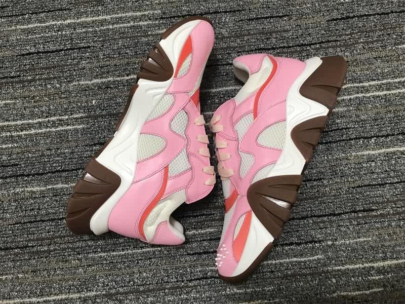Versace Sneakers High Quality Pink White Coffee Men Women 9