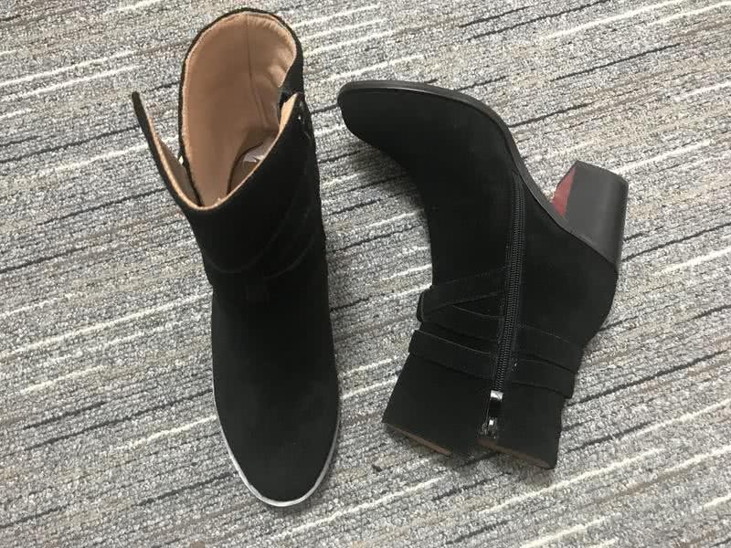 Christian Louboutin Boots Heels Suede Black Women 9