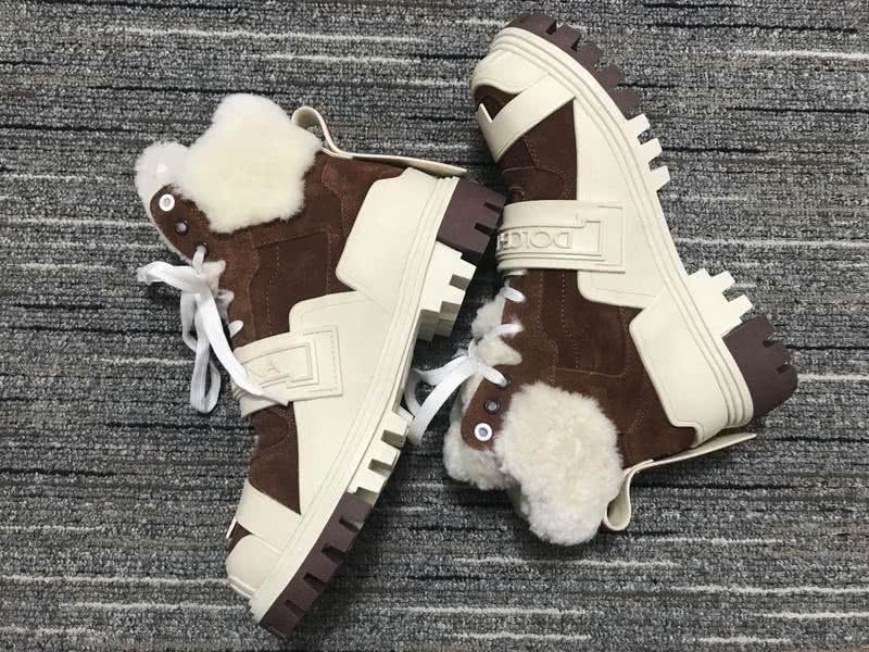 Dolce&Gabbana Sneakers White Coffee Men Women 2