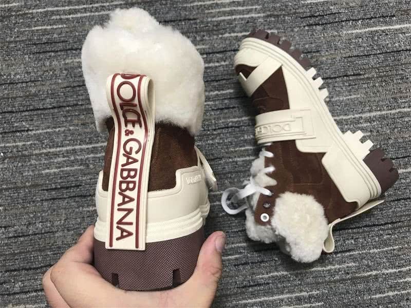 Dolce&Gabbana Sneakers White Coffee Men Women 3