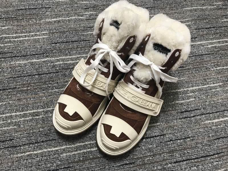 Dolce&Gabbana Sneakers White Coffee Men Women 1