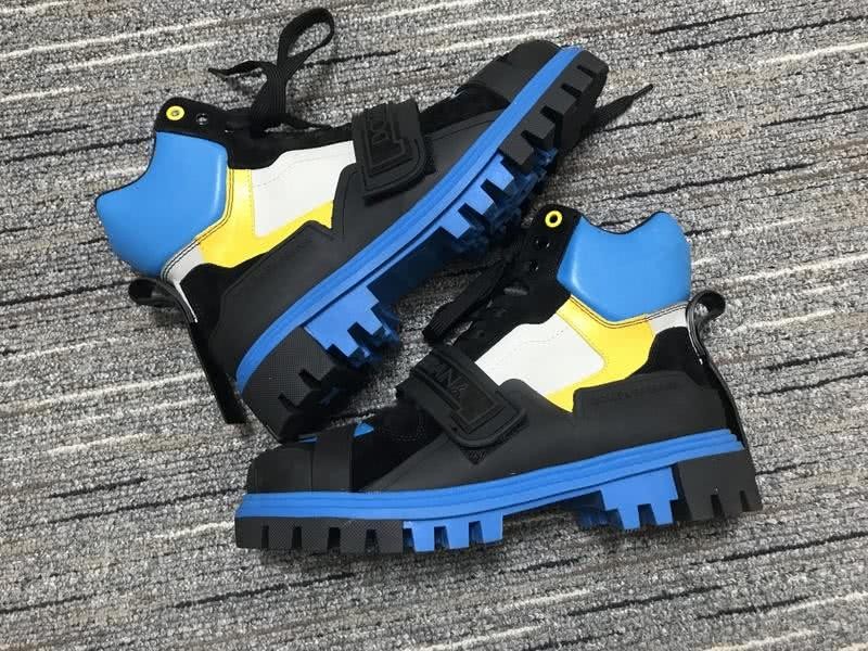 Dolce&Gabbana Sneakers Black Blue White And Yellow Men Women 4