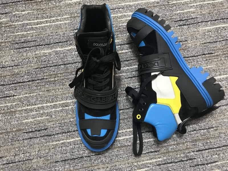 Dolce&Gabbana Sneakers Black Blue White And Yellow Men Women 7