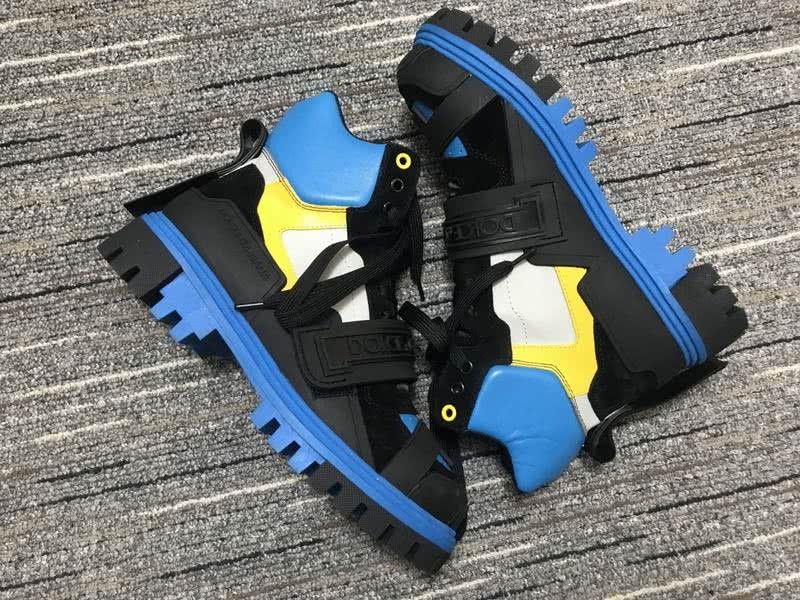 Dolce&Gabbana Sneakers Black Blue White And Yellow Men Women 9