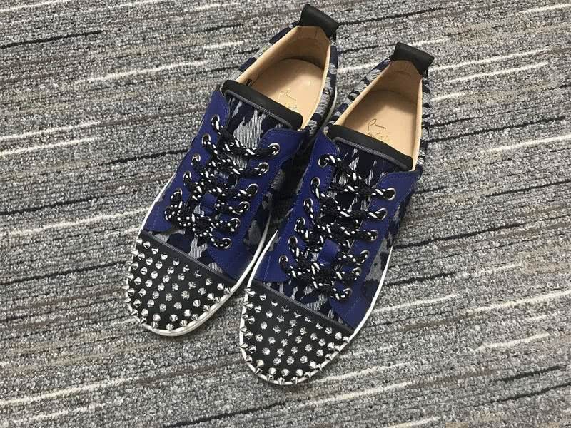 Christian Louboutin Sneakers Low Top Rivets Black Men Women 3