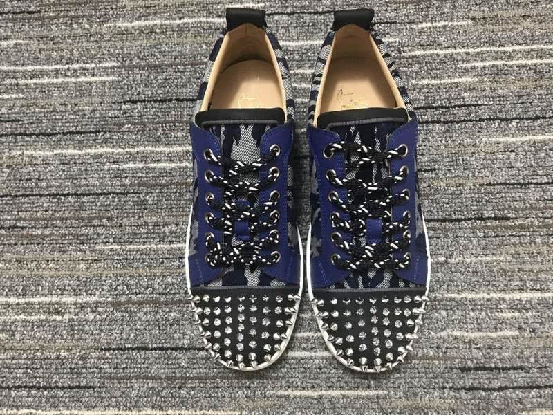 Christian Louboutin Sneakers Low Top Rivets Black Men Women 4
