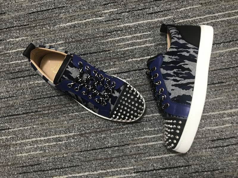 Christian Louboutin Sneakers Low Top Rivets Black Men Women 5