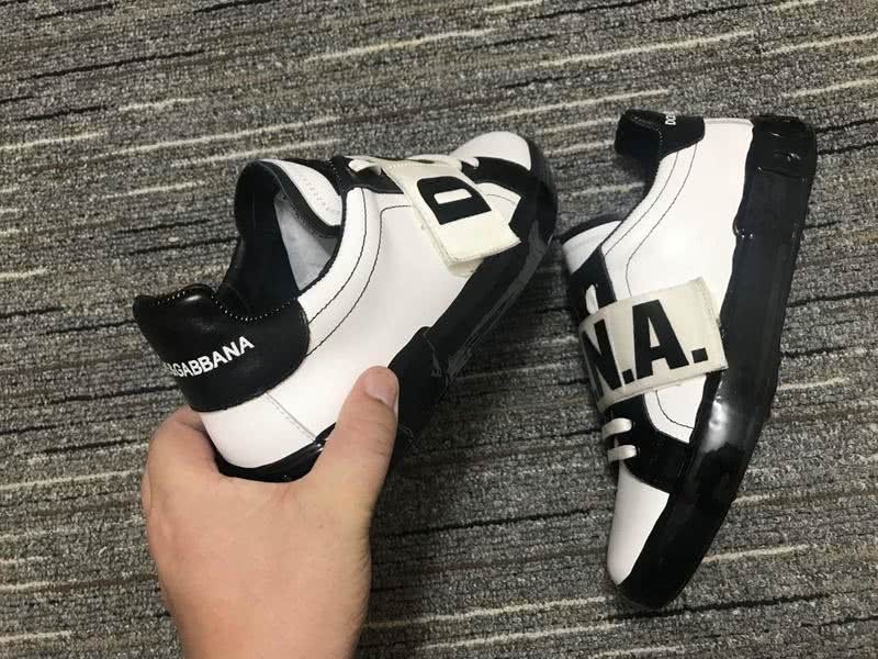 Dolce&Gabbana Portofino Sneakers White Black Men Women 3