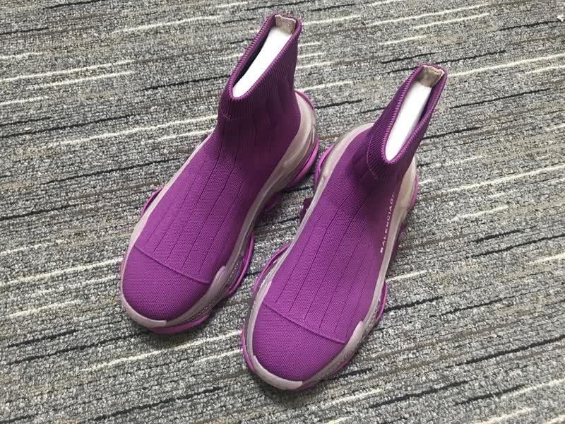 Balenciaga Speed Trainers Purple Men Women 1