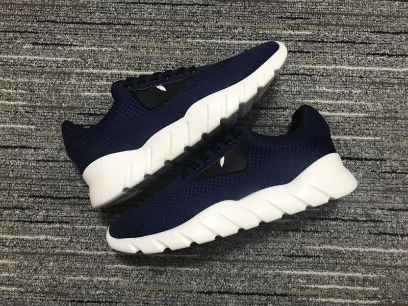 Fendi Sneakers Navy Blue White And Black Men Women 5
