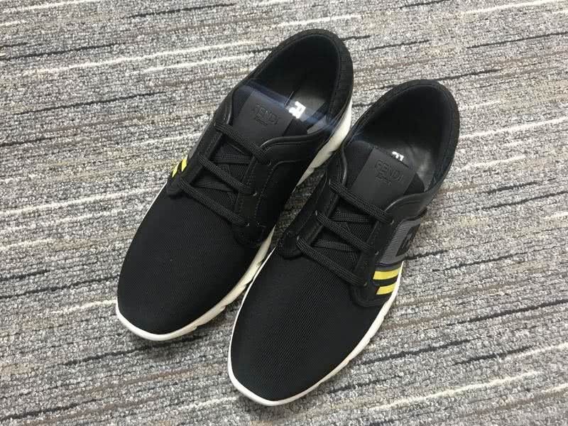 Fendi Sneakers Black Grey And Yellow Men Women 1