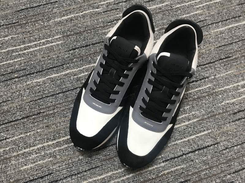 Fendi Sneakers Black White Grey And Coffee Men Women 1