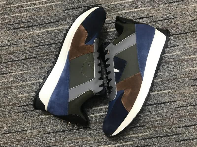 Fendi Sneakers Blue Grey Green And Coffee Men Women 2