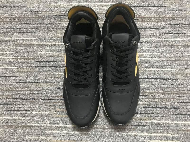 Fendi Sneakers Black Yellow Men Women 6