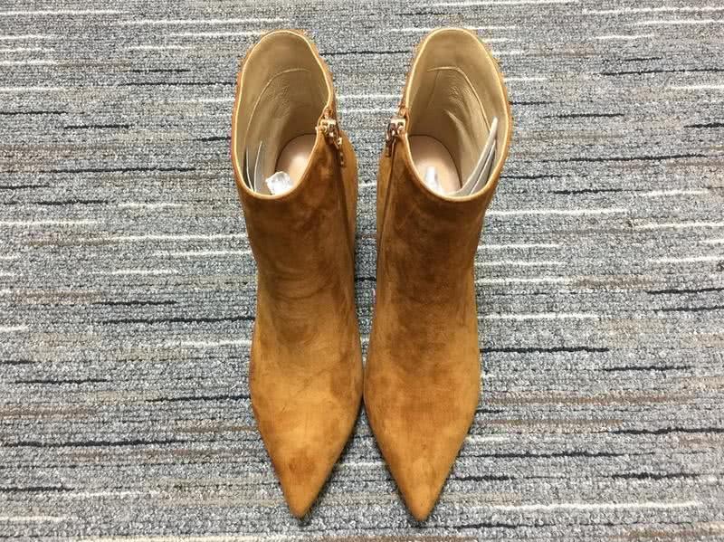 Christian Louboutin Boots High Heels Suede Yellow Women 3