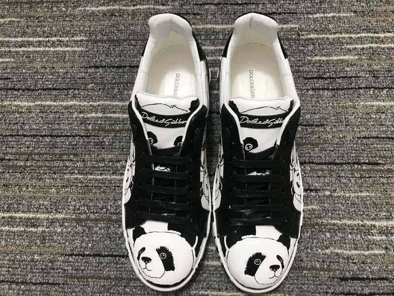 Dolce&Gabbana Portofino Sneakers Black White Men Women 7
