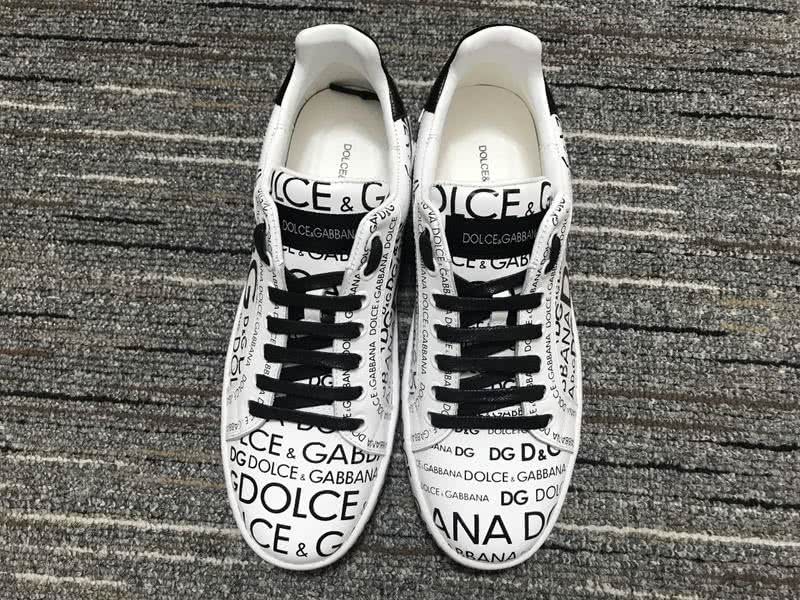 Dolce&Gabbana Portofino Sneakers White Black Men Women 4