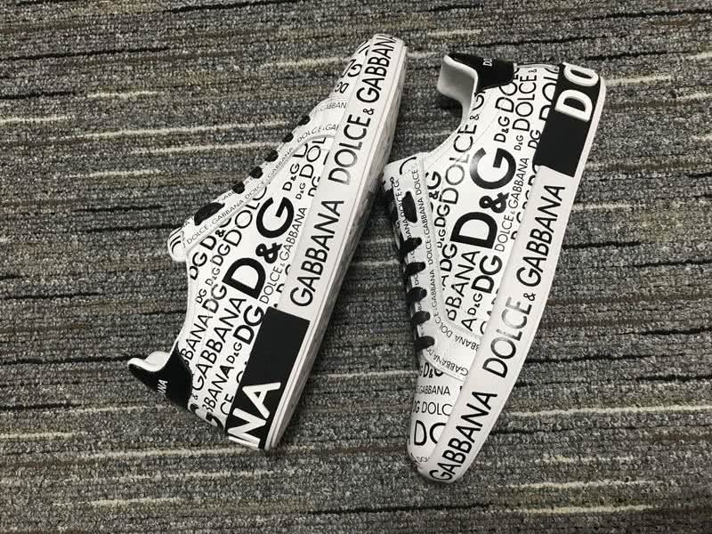 Dolce&Gabbana Portofino Sneakers White Black Men Women 7