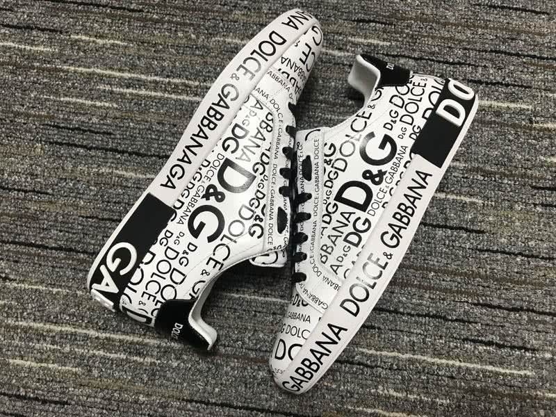 Dolce&Gabbana Portofino Sneakers White Black Men Women 8