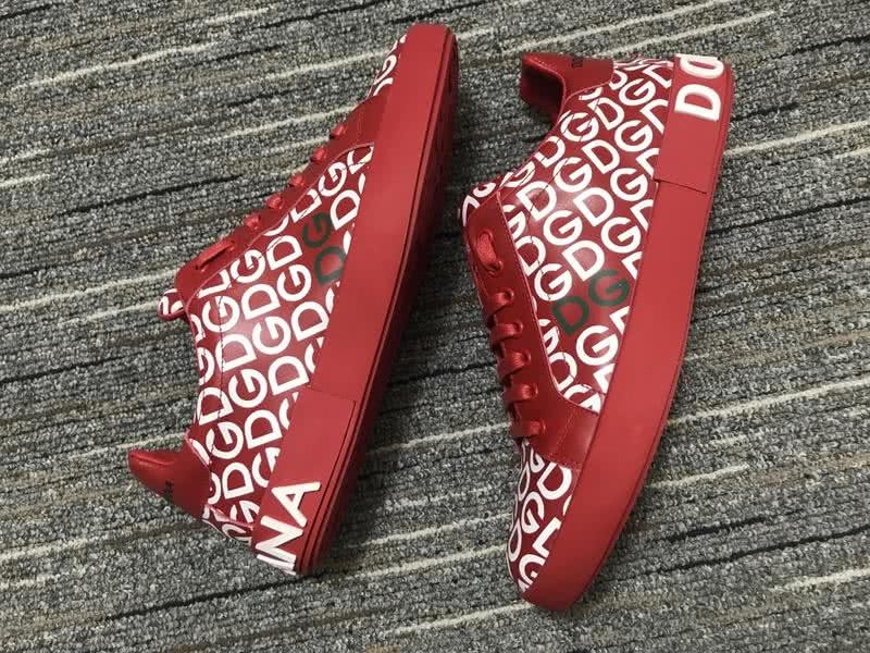 Dolce&Gabbana Portofino Sneakers Red White Men Women 7