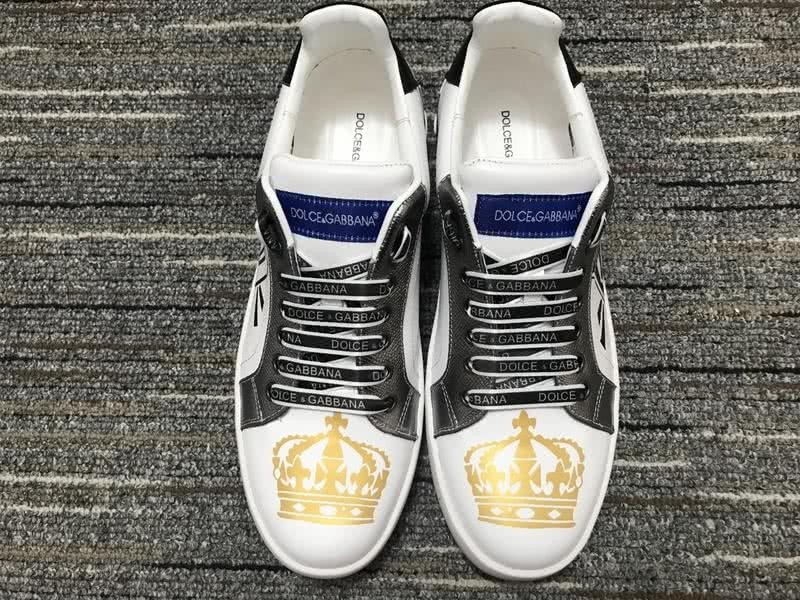 Dolce&Gabbana Portofino Sneakers White Black And Yellow Men Women 5