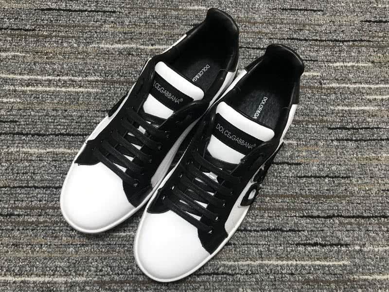 Dolce&Gabbana Portofino Sneakers White Black Men Women 1