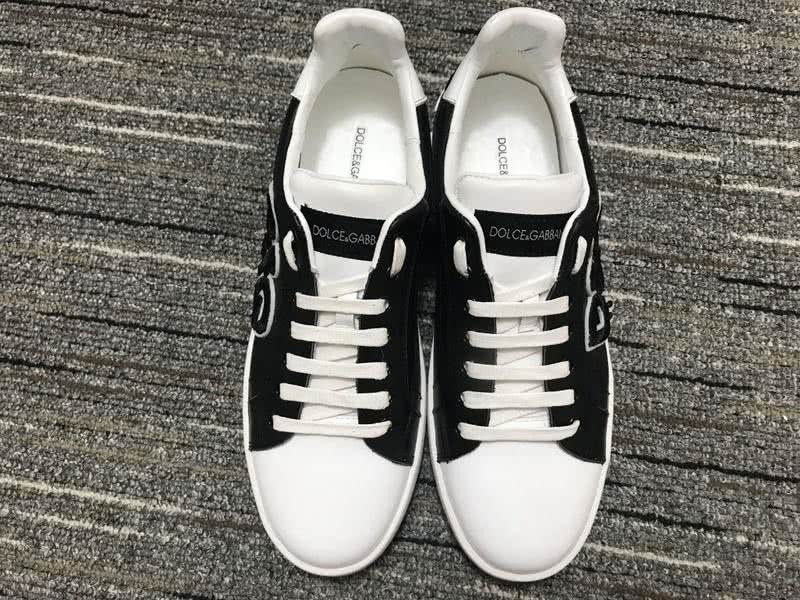 Dolce&Gabbana Portofino Sneakers Black White Men Women 5