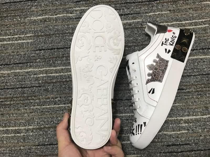 Dolce&Gabbana Portofino Sneakers White Black Men Women 3