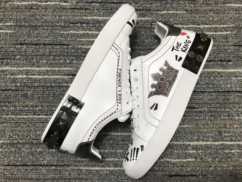 Dolce&Gabbana Portofino Sneakers White Black Men Women 9