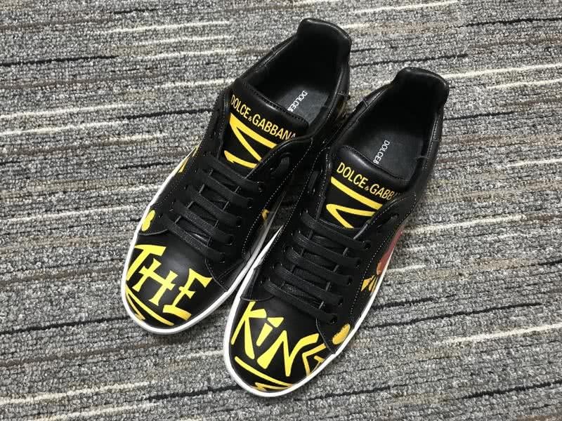Dolce&Gabbana Portofino Sneakers Black Yellow And Red Men Women 1