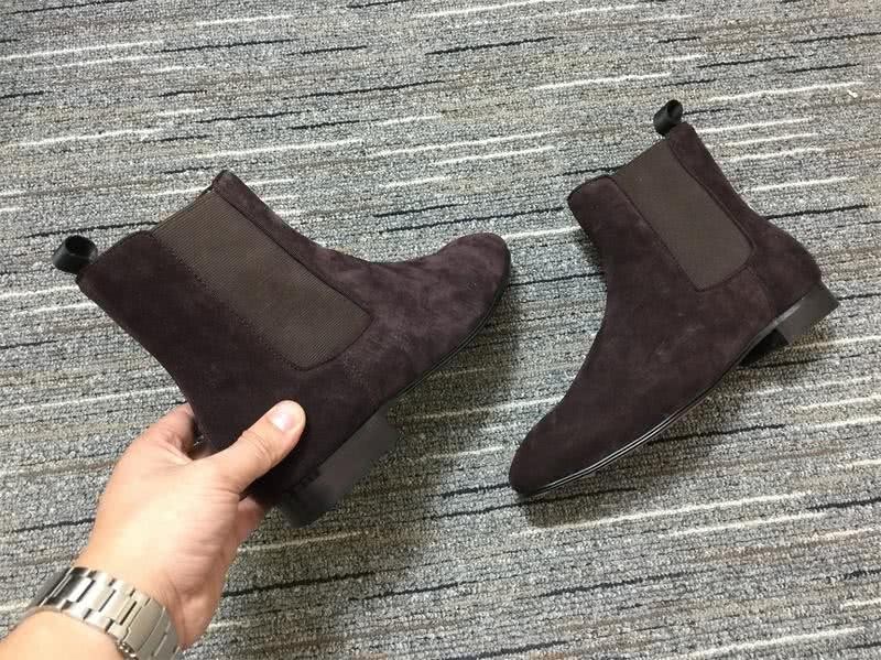 Christian Louboutin Boots Suede Coffee Men 7