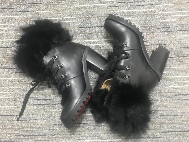 Christian Louboutin Boots High Heels Black Women 7