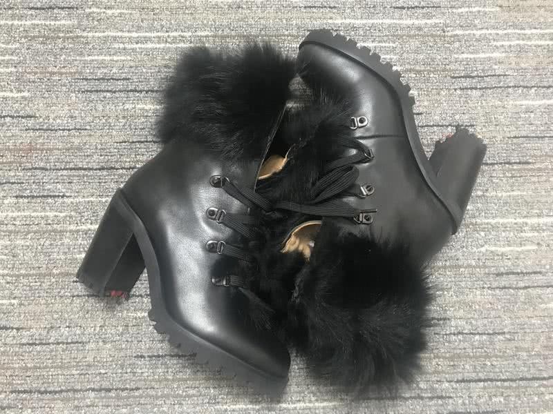 Christian Louboutin Boots High Heels Black Women 8